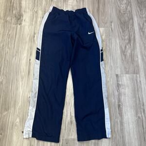 Nike Boys Track Pants Youth XL Navy White Side Leg 1/4 Zip #381520451